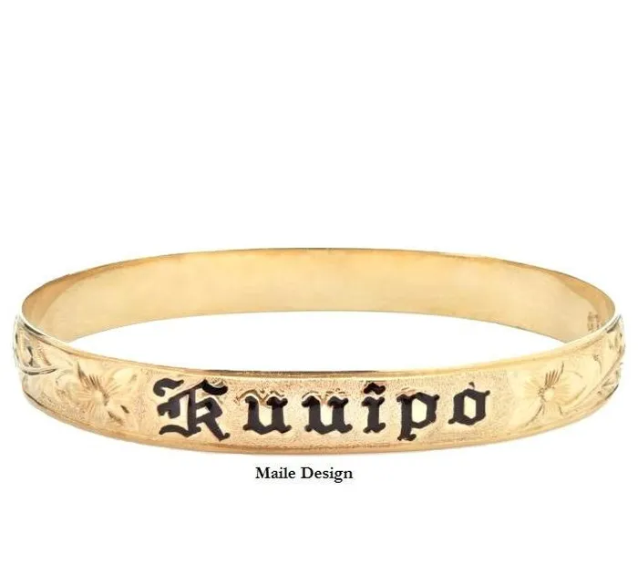Bracelets Hawaiian Heirloom Customizable Hawaiian Heirloom 14K Gold Bracelet