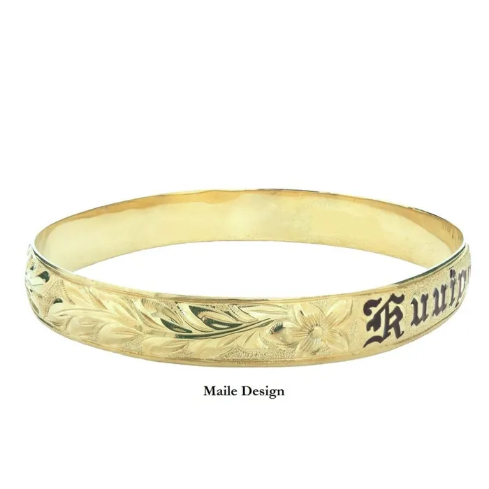 Bracelets Hawaiian Heirloom Customizable Hawaiian Heirloom 14K Gold Bracelet