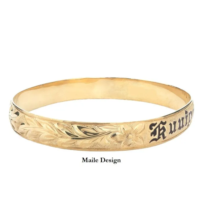 Bracelets Hawaiian Heirloom Customizable Hawaiian Heirloom 14K Gold Bracelet