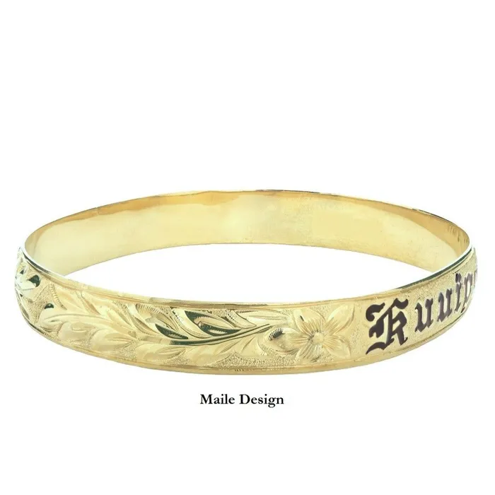 Bracelets Hawaiian Heirloom Customizable Hawaiian Heirloom 14K Gold Bracelet