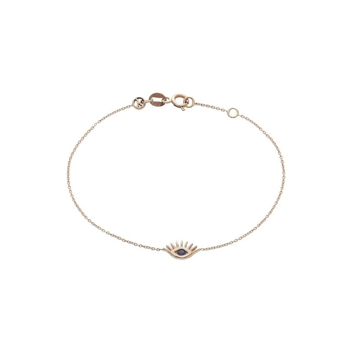 Bracelets Kismet by Milka Evil Eye Slim Chain Bracelet