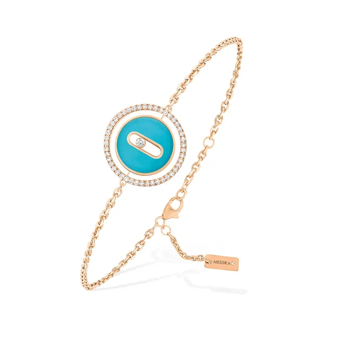 Bracelets Messika Messika Lucky Move Diamond and Turquoise Bracelet