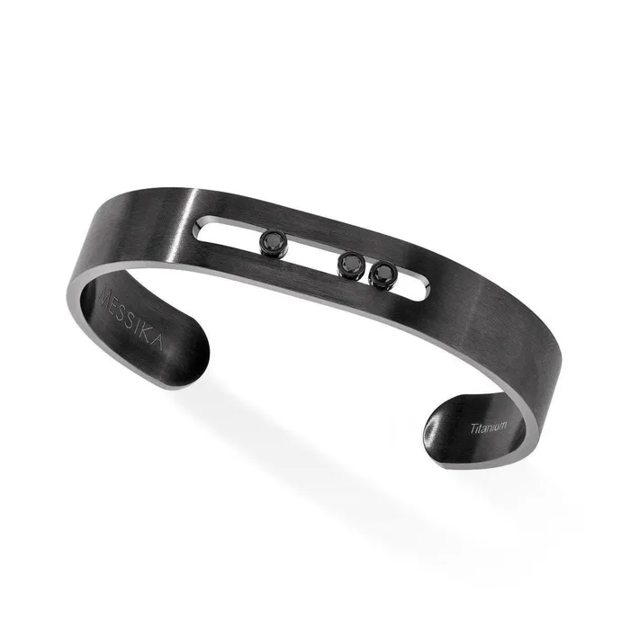Bracelets Messika Messika Move Black Titanium Diamond Bracelet