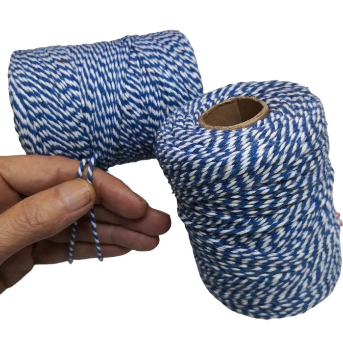 Bracelets Peppy Beads Bracelet Cord BlueWhite Cotton BraceletJewellery Making Cord