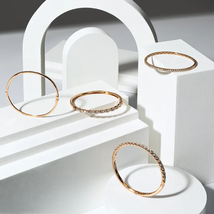 Bracelets RACHEL LYNN CHICAGO 18 Karat Rose Gold 165cts Diamond Hinge Bracelet