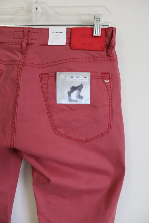 Brax Necklaces NEW Brax Feel Good StyleChuck HiFlex Light Salmon Casual Trouser 3334