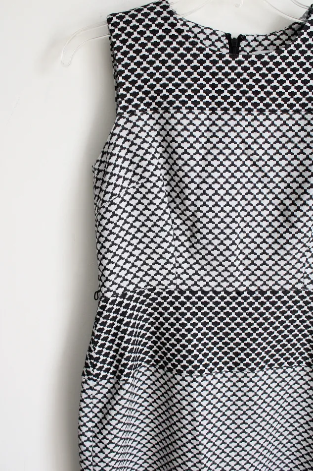 Calvin Klein Black White Dress 6 Petite Calvin Klein Rings