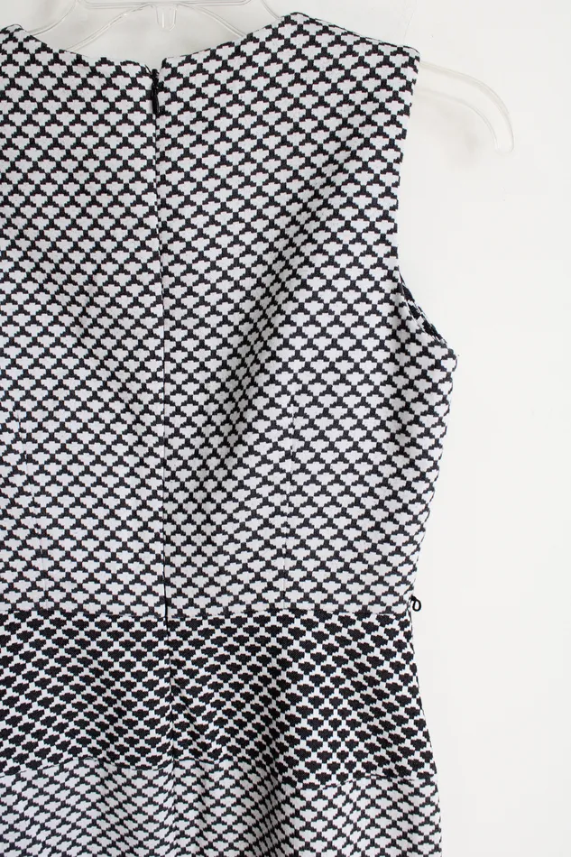 Calvin Klein Black White Dress 6 Petite Calvin Klein Rings