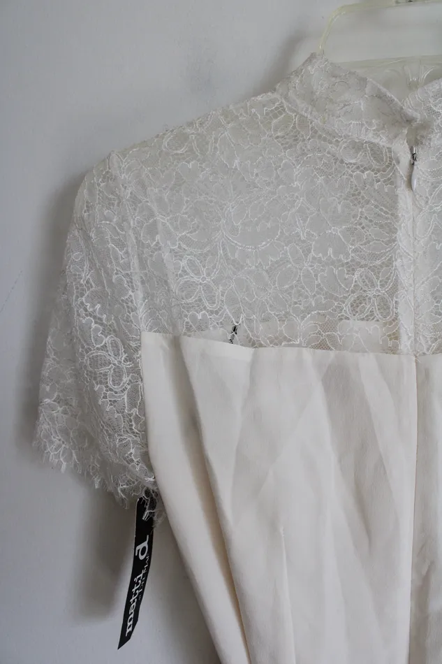 Carmella Rings NEW Carmella White Lace Alexis Dress 4