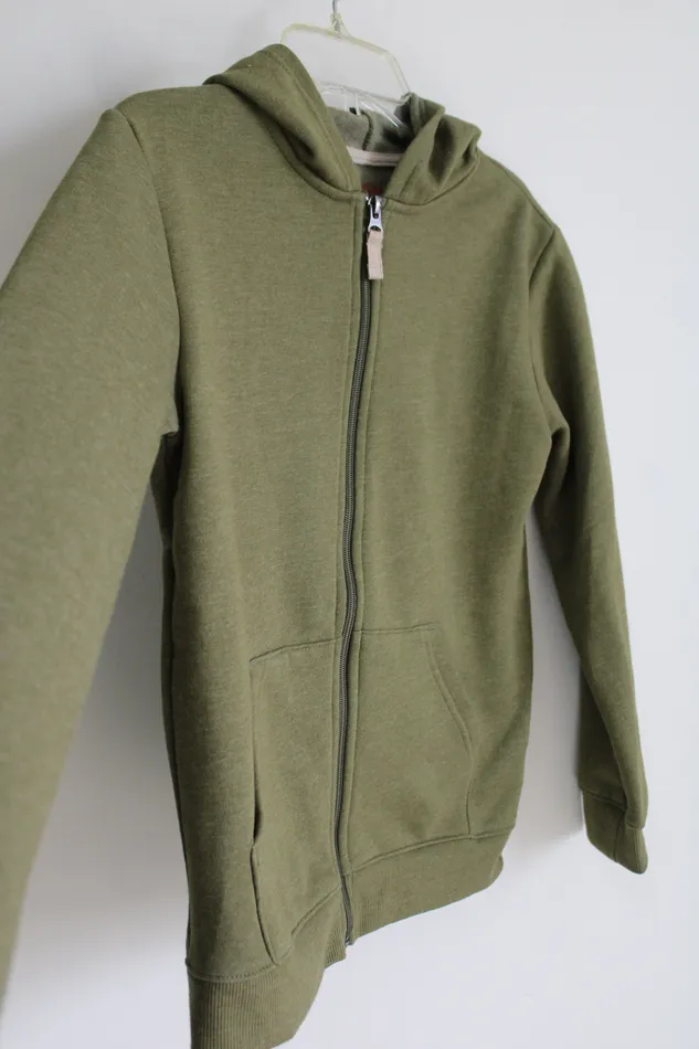 Cat Jack Olive Green Fleece Lined Zip Up Hoodie Jacket 810 Cat Jack Necklaces