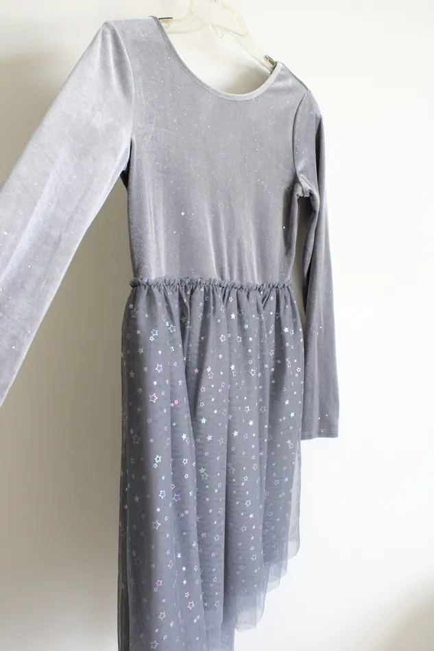 Cat Jack Silver Tulle Velvet Star Dress 1416 Cat Jack Earrings