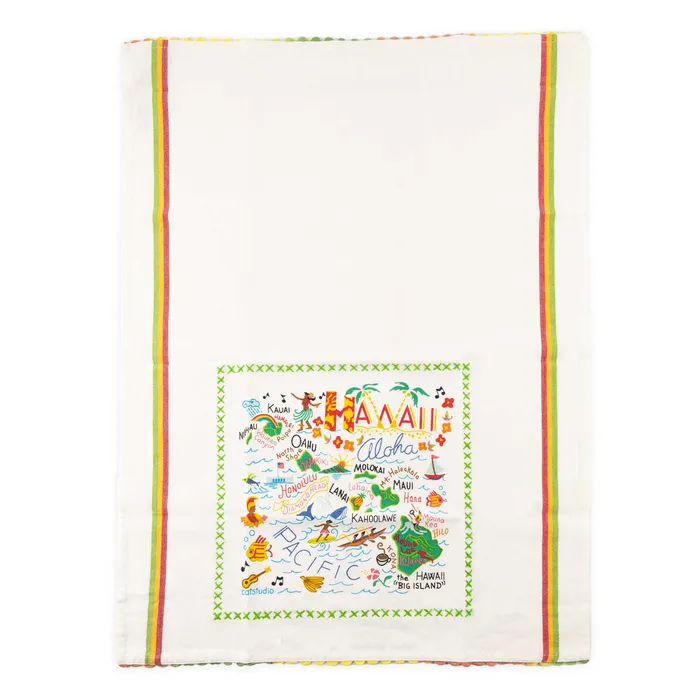 CATSTUDIO Earrings Catstudio Screenprinted Cotton Hawaii Dish Towel