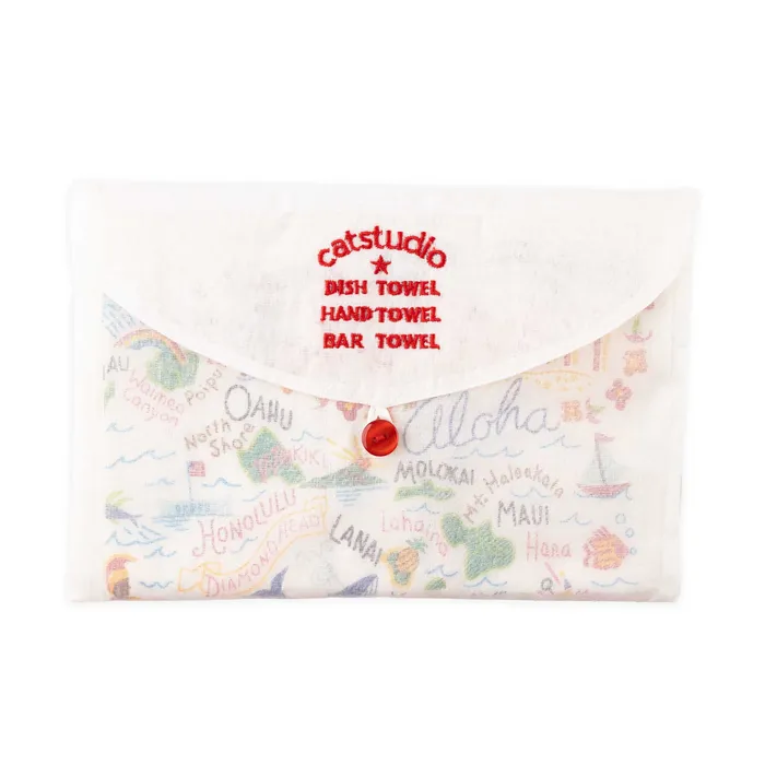 CATSTUDIO Earrings Catstudio Screenprinted Cotton Hawaii Dish Towel