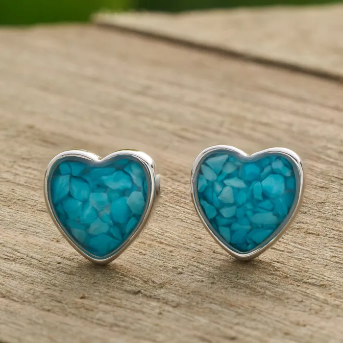 Chadds Ford Jewelry Rings Sterling Silver Sand Heart Studs