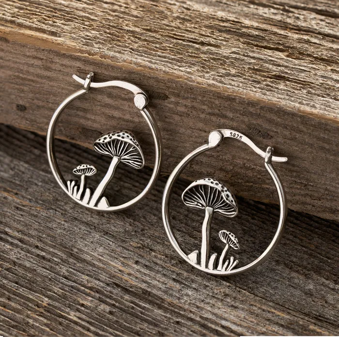 Chadds Ford Jewelry Whimsical Mushroom Set Earrings