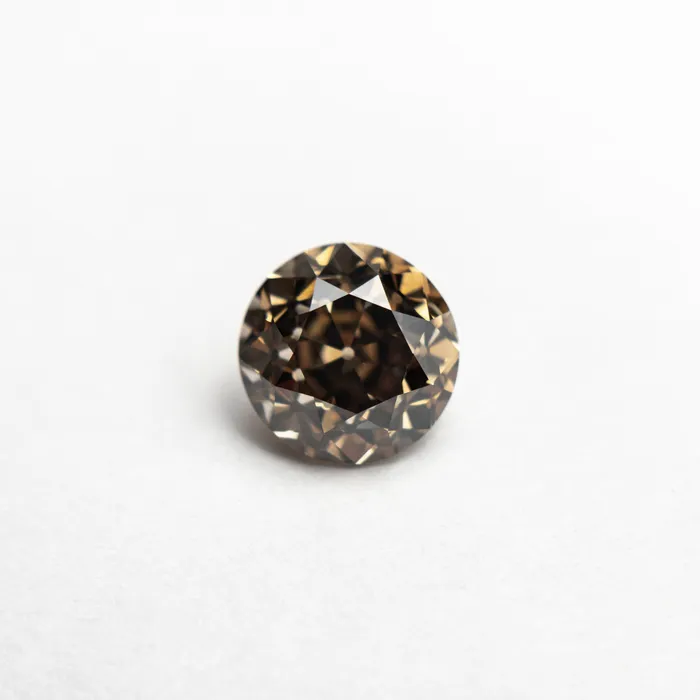 Champagne Brilliant Diamond 106ct Round Misfit Diamonds Rings