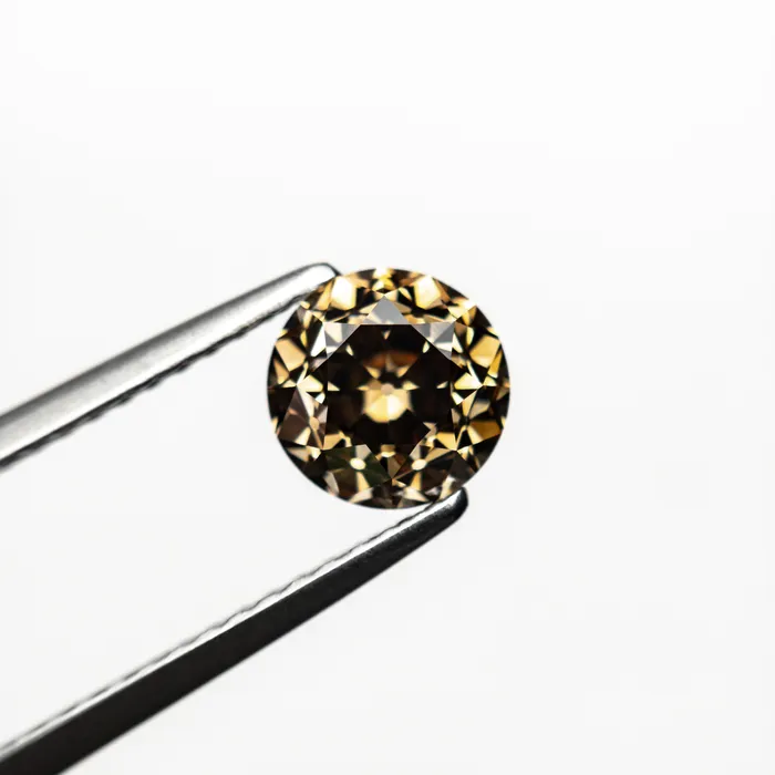 Champagne Brilliant Diamond 106ct Round Misfit Diamonds Rings