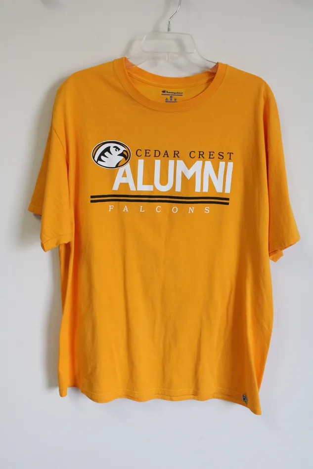 Champion Cedar Crest Alumni Yellow Tee XL Champion Earrings