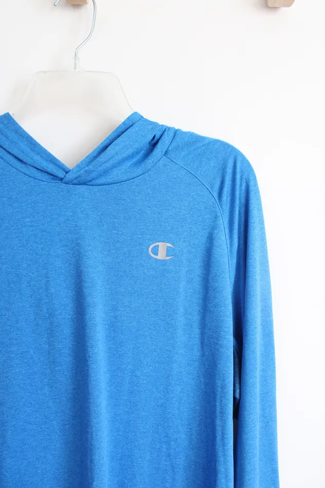Champion Rings Champion Power Train Lightweight Blue Athletic Hoodie XL