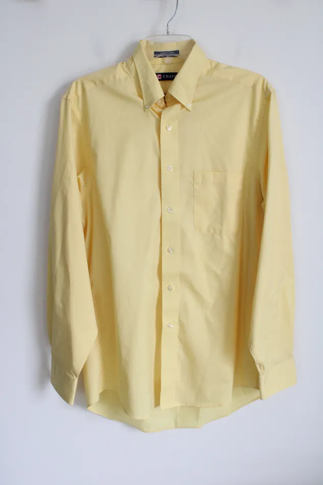 Chaps Necklaces Chaps Light Yellow Button Down Shirt 1515 12 3435