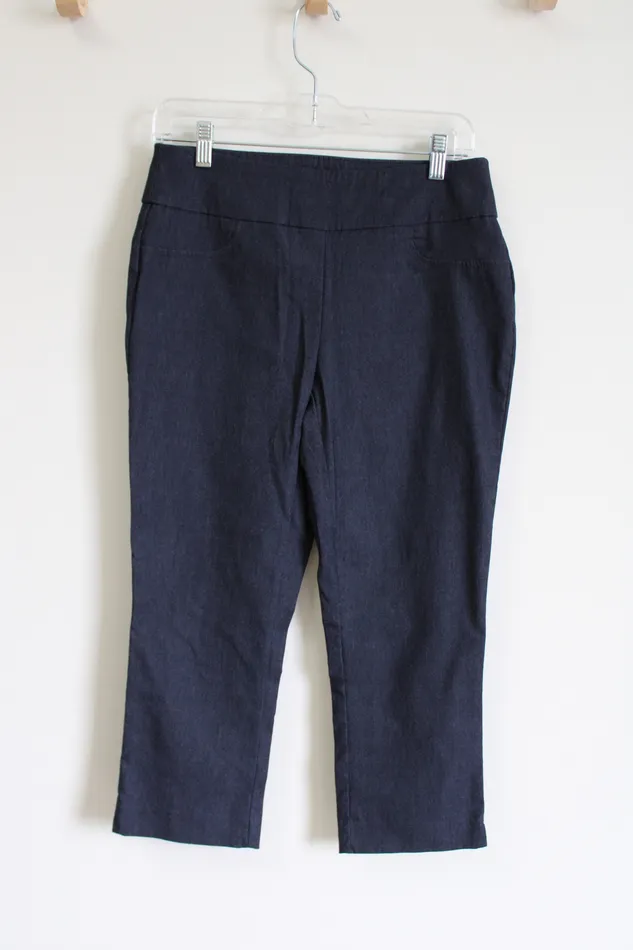 Charter Club Earrings Charter Club Classic Fit Chambray Look Stretch Ankle Pant 6