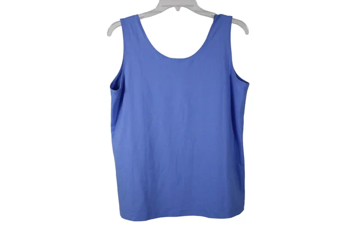 Chicos Chicos Blue Soft Smoothing Tank 2 L12 Rings