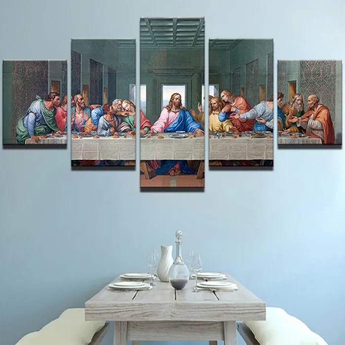 Christian Canvas Artbr The Last Supper Lords Guidance Earrings