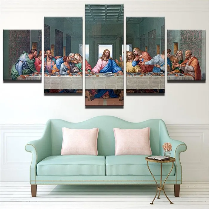 Christian Canvas Artbr The Last Supper Lords Guidance Earrings