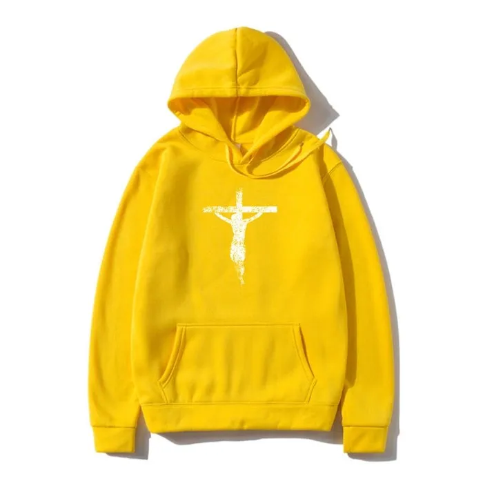 Christian Jesus Cross Hoodie Lords Guidance Necklaces