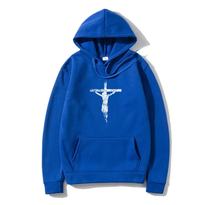 Christian Jesus Cross Hoodie Lords Guidance Necklaces
