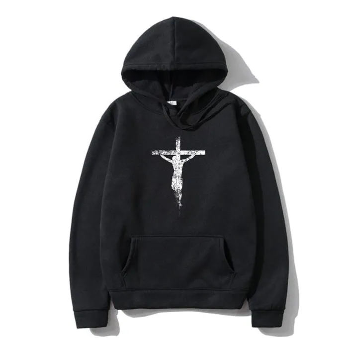 Christian Jesus Cross Hoodie Lords Guidance Necklaces