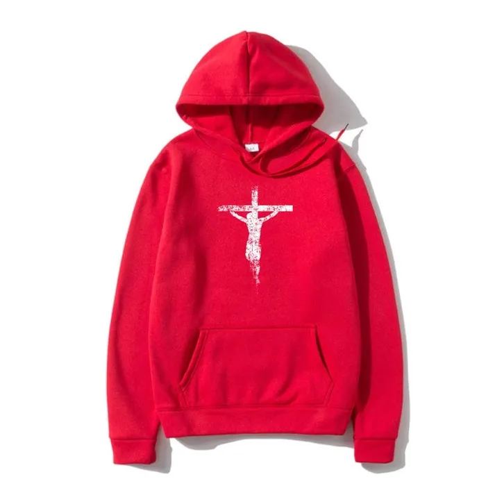 Christian Jesus Cross Hoodie Lords Guidance Necklaces