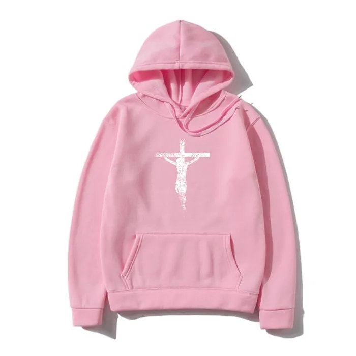 Christian Jesus Cross Hoodie Lords Guidance Necklaces