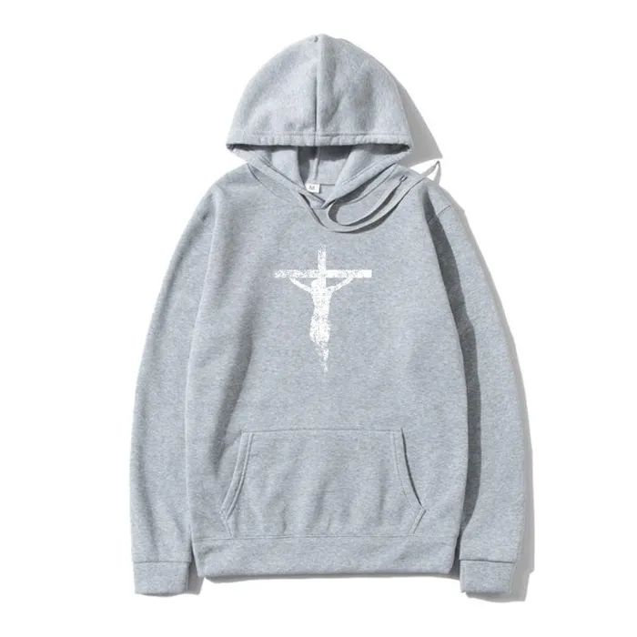 Christian Jesus Cross Hoodie Lords Guidance Necklaces