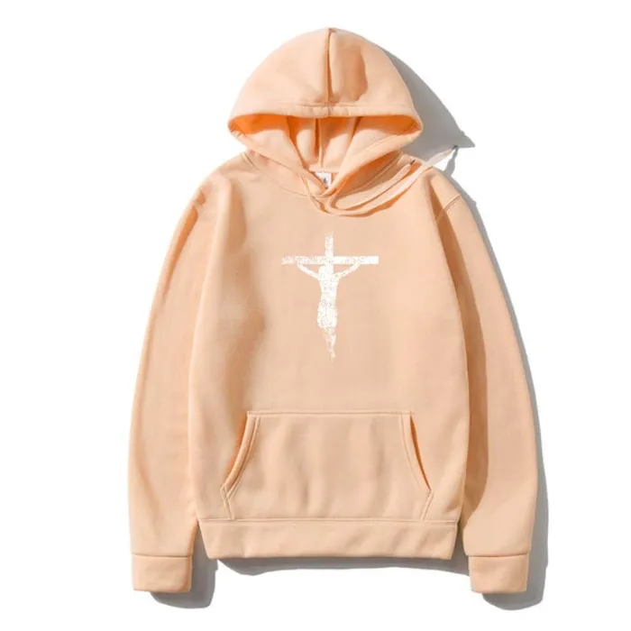 Christian Jesus Cross Hoodie Lords Guidance Necklaces