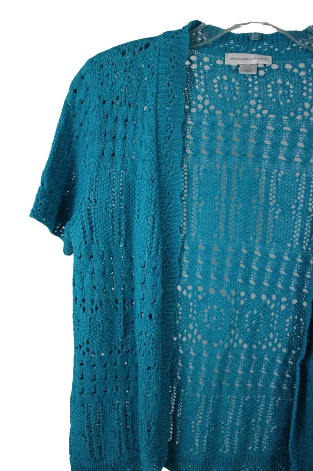Christopher Banks Christopher Banks Blue Cardigan S Rings