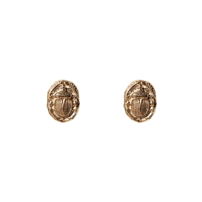 COMMON ERA PreStyled Sets Ancient Scarab Solid Gold Studs