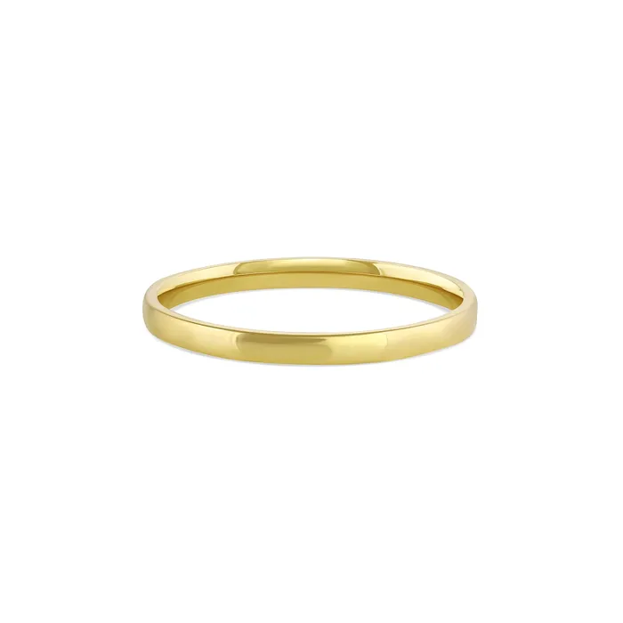 Consider Bridal Rings 2mm HalfRound Band with Comfort Fit