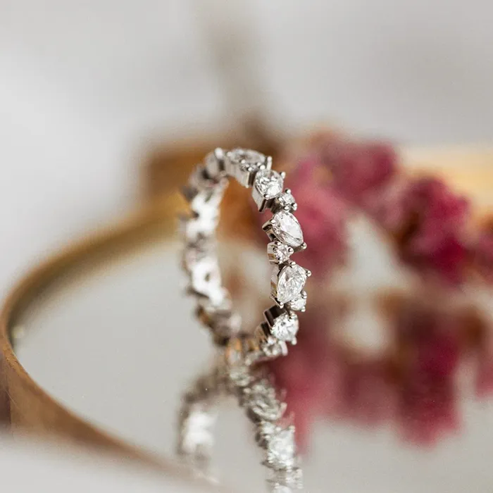 Consider Bridal Rings Large Pear Cluster Diamond Ring Lab Grown Consider Bridal Rings Large Pear Cluster Diamond Ring Lab Grown