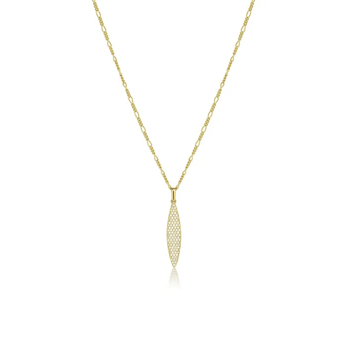Consider the Wldflwrs Necklaces Pav Leaf Diamond Necklace
