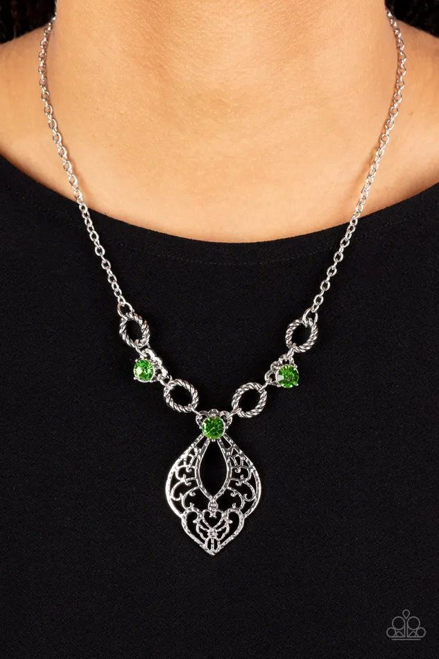 Contemporary Connections Green Paparazzi Accessories Earrings