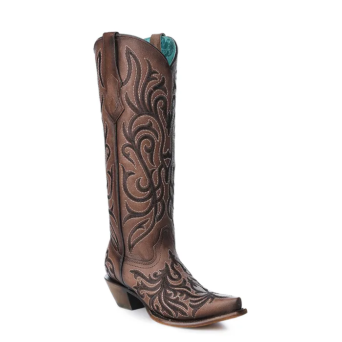 CORRAL Earrings CORRAL WOMENS BROWN EMBROIDERY STITCH TALL WESTERN BOOTS Z5307 CORRAL Earrings CORRAL WOMENS BROWN EMBROIDERY STITCH TALL WESTERN BOOTS Z5307