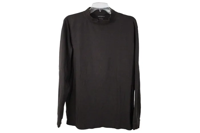 Croft Barrow Earrings Croft Barrow Brown Mock Neck Top L