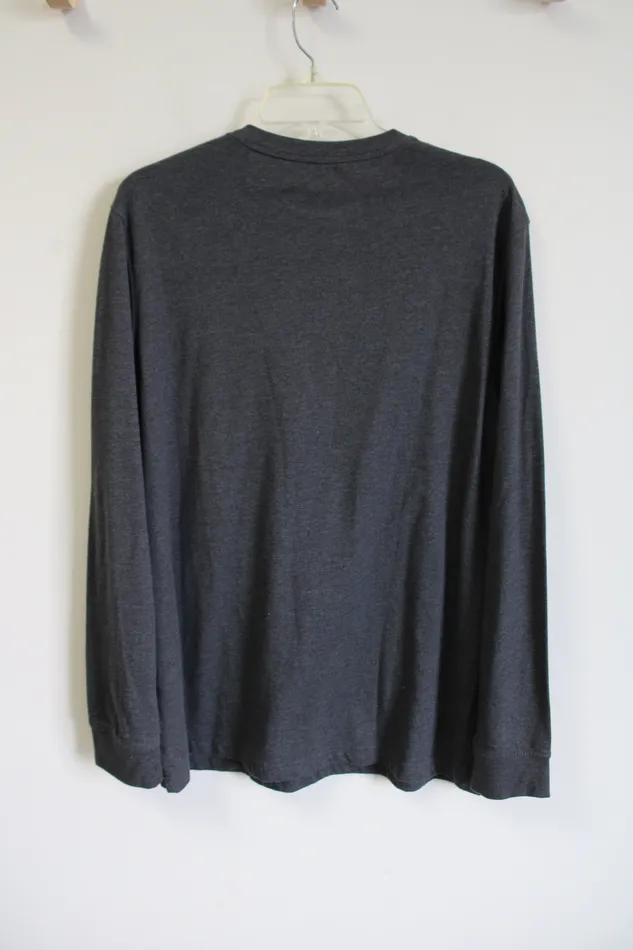 Croft Barrow Earrings Croft Barrow Gray Long Sleeved Shirt L