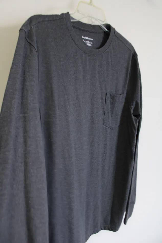Croft Barrow Earrings Croft Barrow Gray Long Sleeved Shirt L