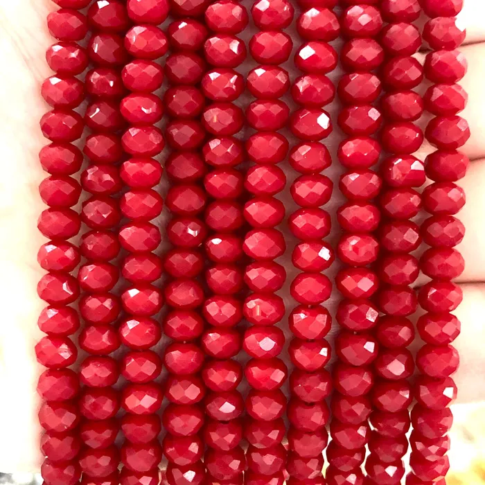 Crystal faceted rondelle 6mm Beads PBC6C117 Peppy Beads Earrings