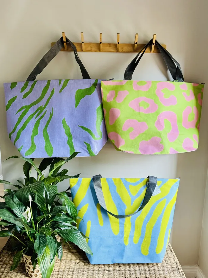 Dazzle Maxi Beach Bags Whimsical Earrings