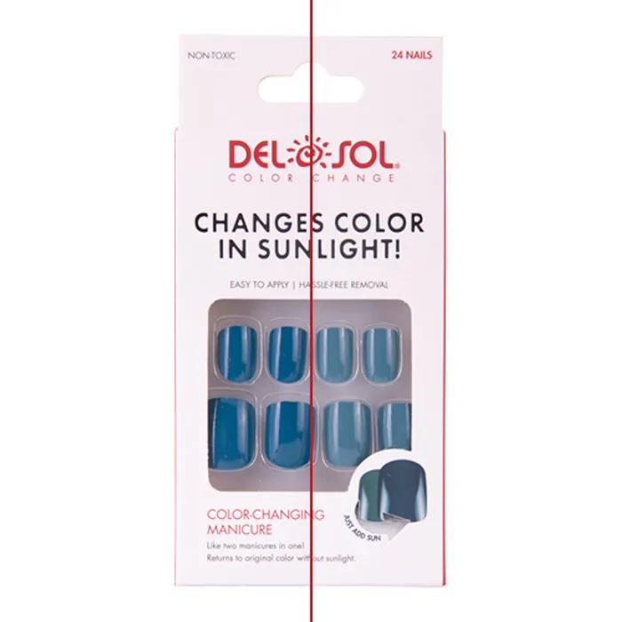 DELSOL Earrings Del Sol Caribbean Sea ColorChanging Manicure Nails Blue to Turquoise DELSOL Earrings Del Sol Caribbean Sea ColorChanging Manicure Nails Blue to Turquoise