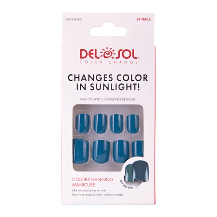 DELSOL Earrings Del Sol Caribbean Sea ColorChanging Manicure Nails Blue to Turquoise
