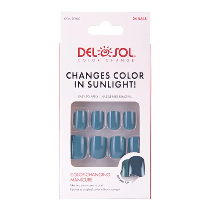 DELSOL Earrings Del Sol Caribbean Sea ColorChanging Manicure Nails Blue to Turquoise